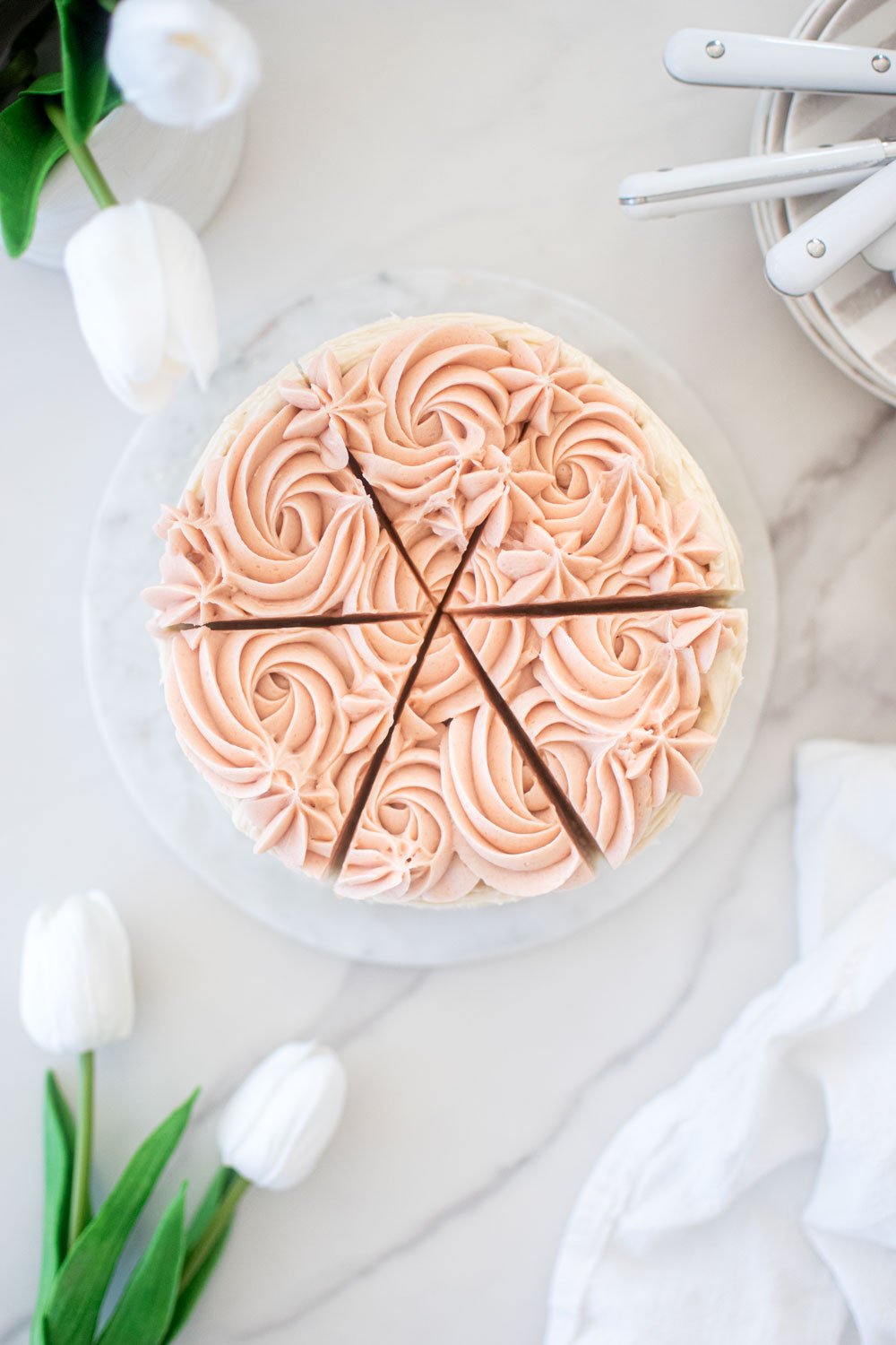 strawberry almond cake