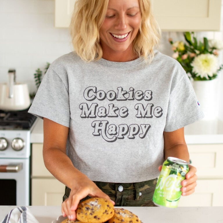 cookies make me happy tee shirt