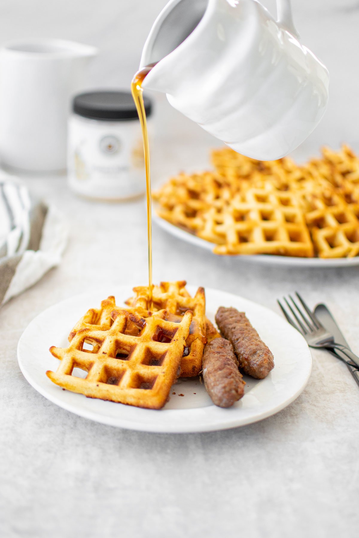 homemade malted milk waffles