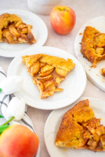 eggless honey apple galette