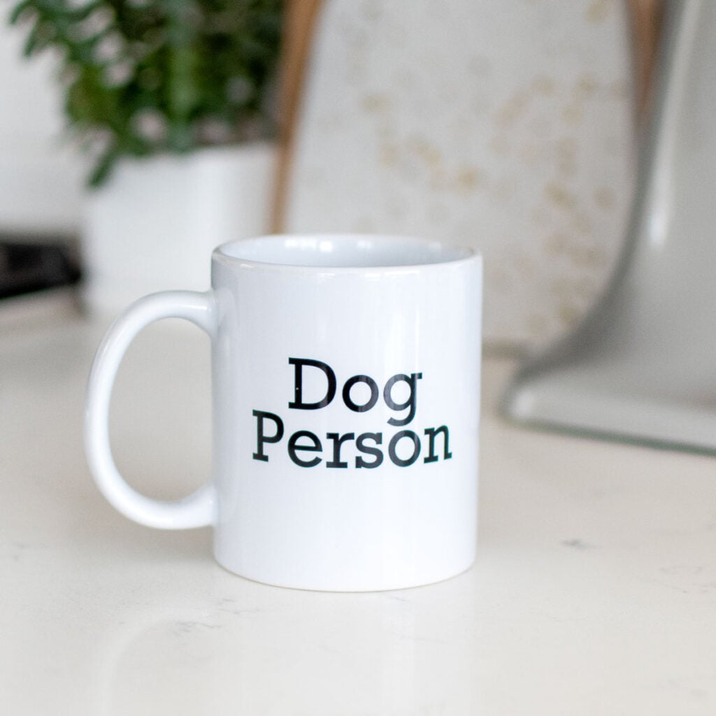 dog person mug
