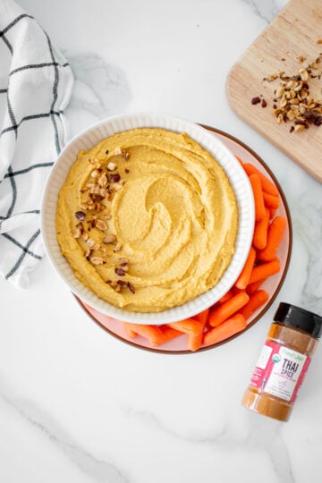 thai peanut hummus