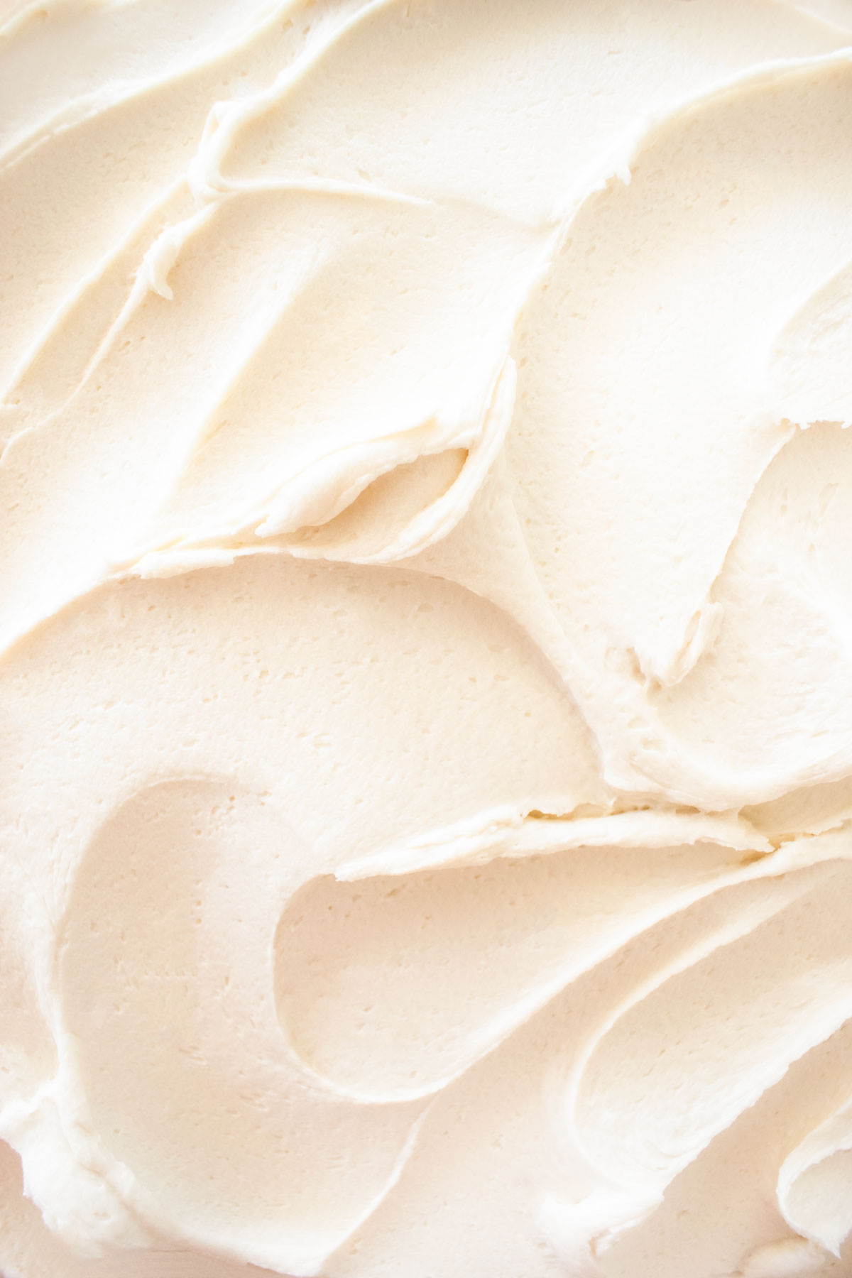 honey buttercream frosting swirls.