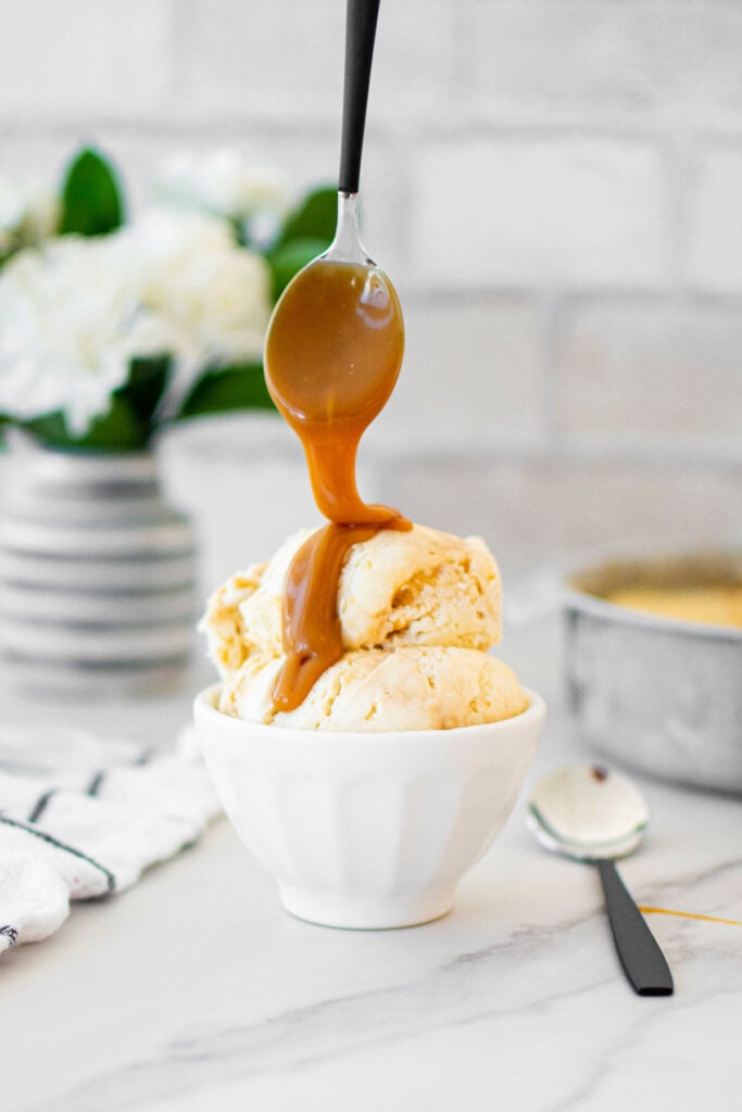 salted caramel no churn ice cream