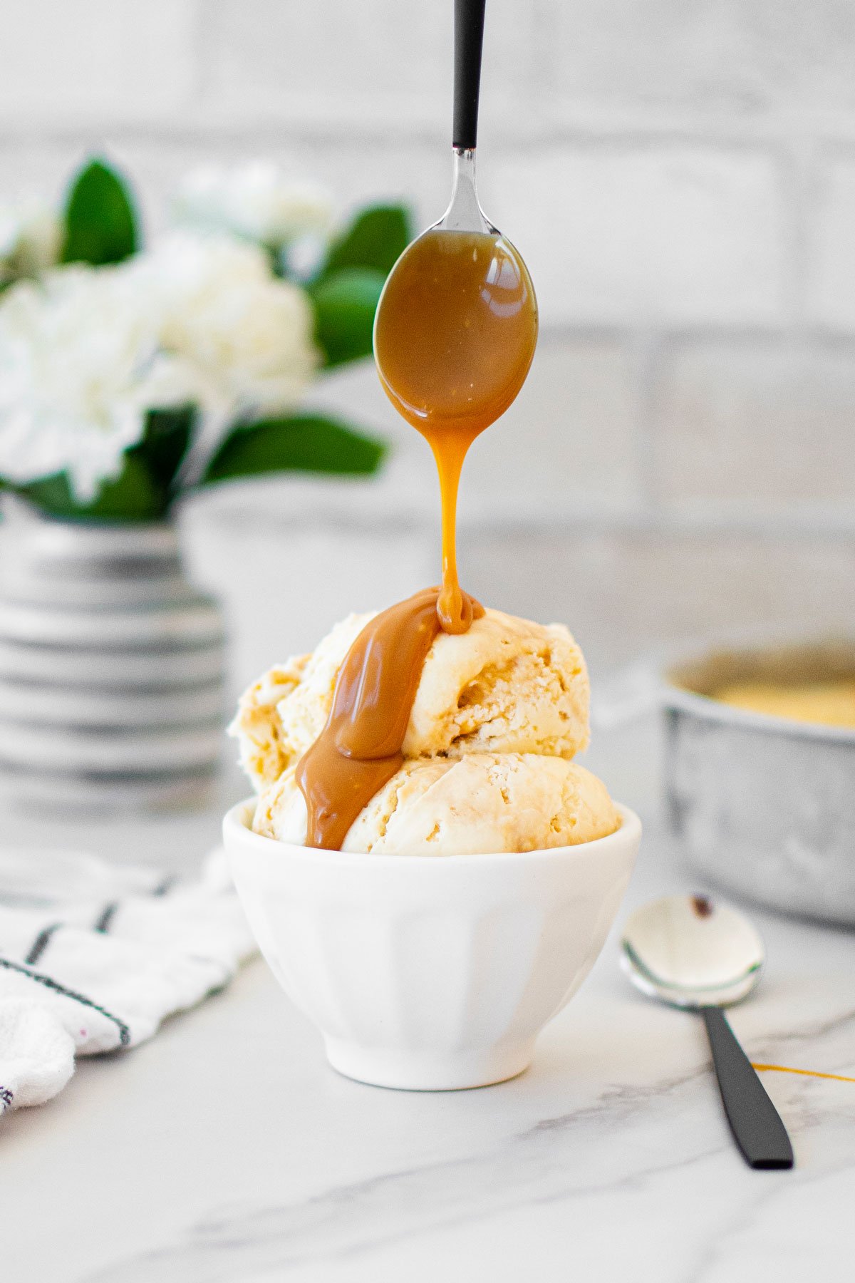 salted caramel no churn ice cream