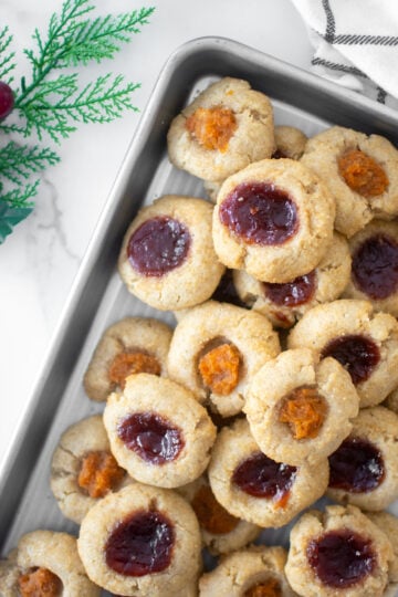 sourdough jam thumbprints