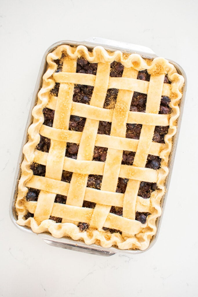 blueberry slab pie without eggs