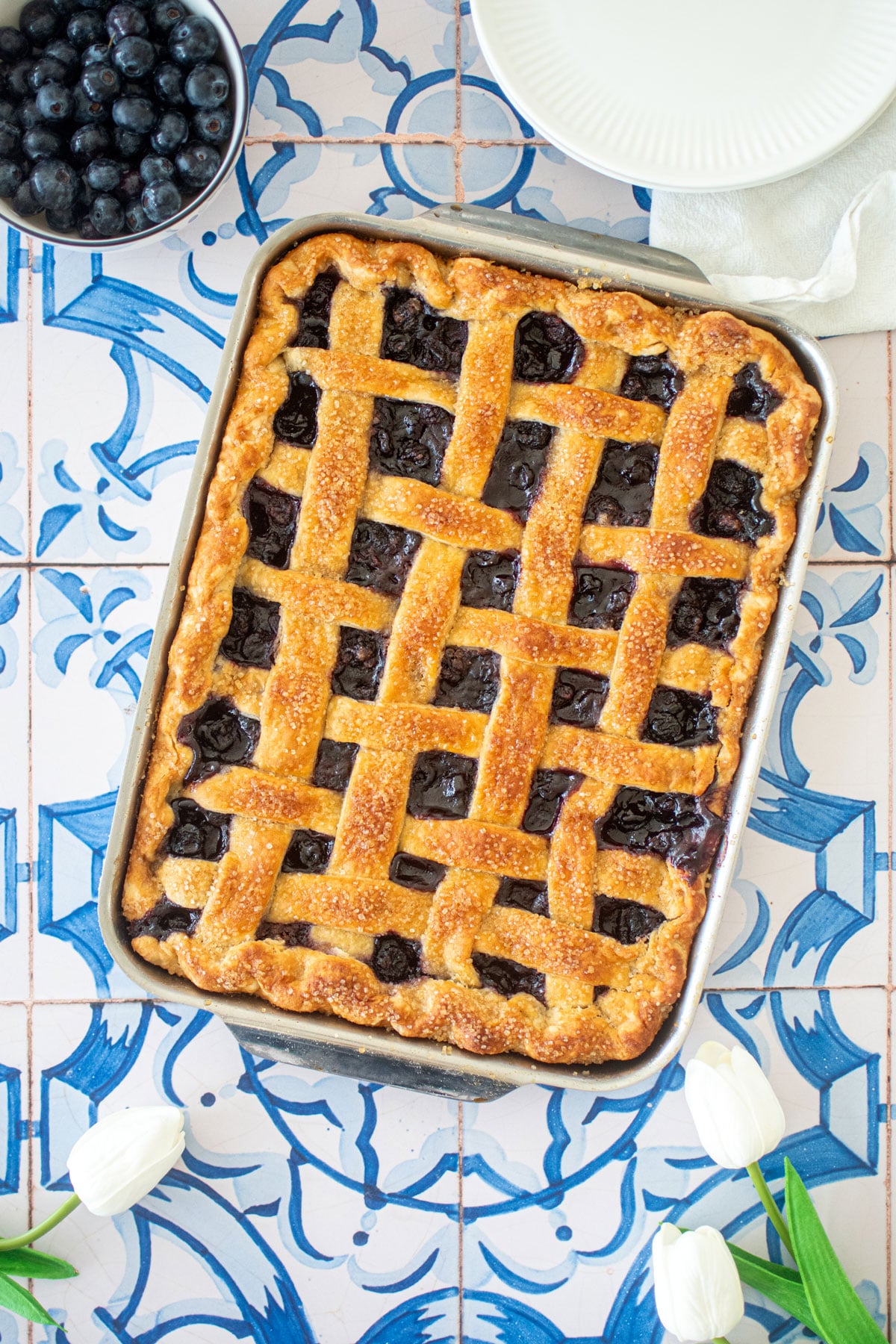 blueberry slab pie without eggs