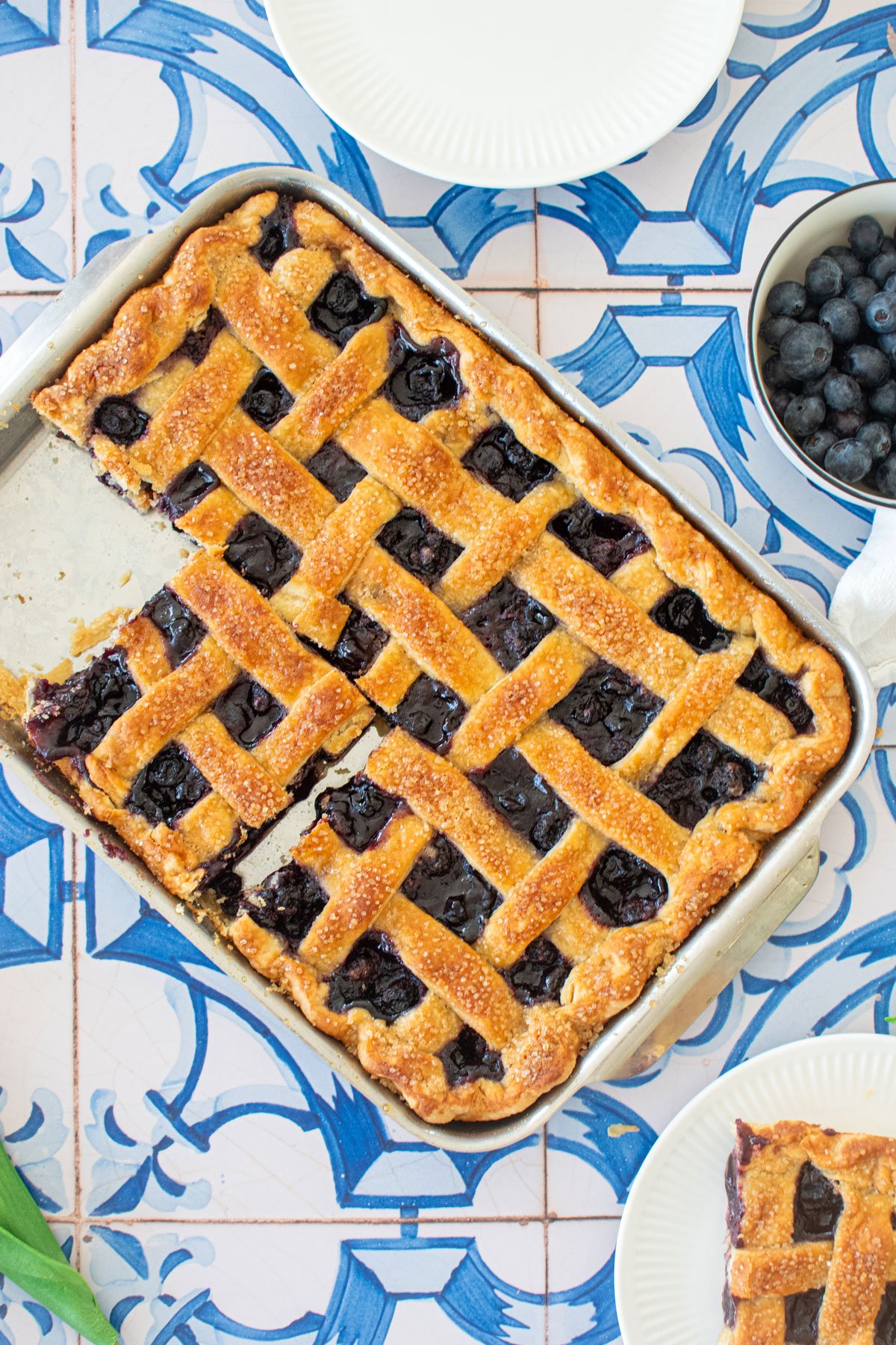blueberry slab pie without eggs