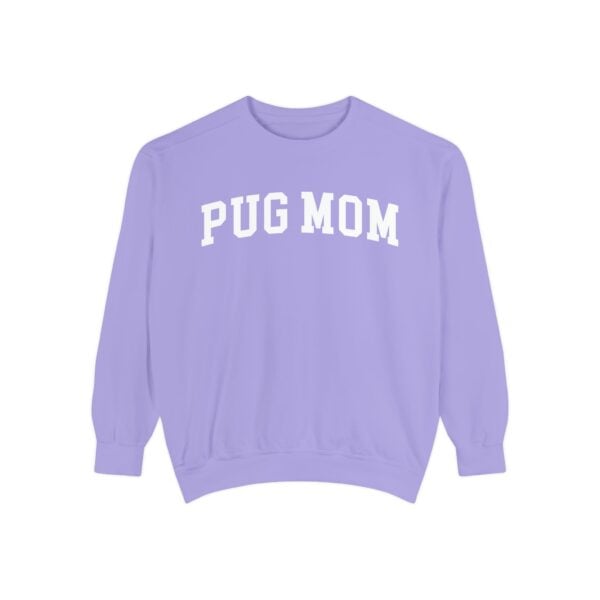 purple pug mom sweatshirt.