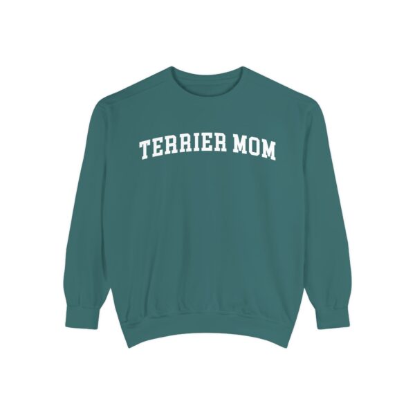 green terrier mom sweatshirt.